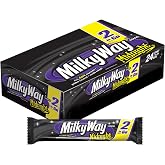 MILKY WAY Midnight Dark Chocolate Candy Bars, Sharing Size, 24-Count Box | Snack-ready dark chocolate bars, chocolate bar, 2.83-Ounce, sharing size, 24-count box, midnight milky way candy bars bulk