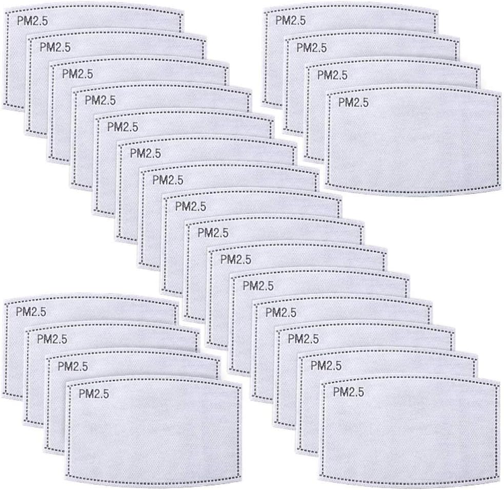 30PCS Adult PM2.5 N95 Activated Carbon Filter Face Mask Filters Breathing Insert Protective Mouth Mask Filt