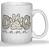 JINYO Dog Mama Mug, Dog Mom Coffee Cup, Dogs Lover Owner Gifts for Women, Pet Lover Gifts Ceramic Coffee Tea Mug 11 oz