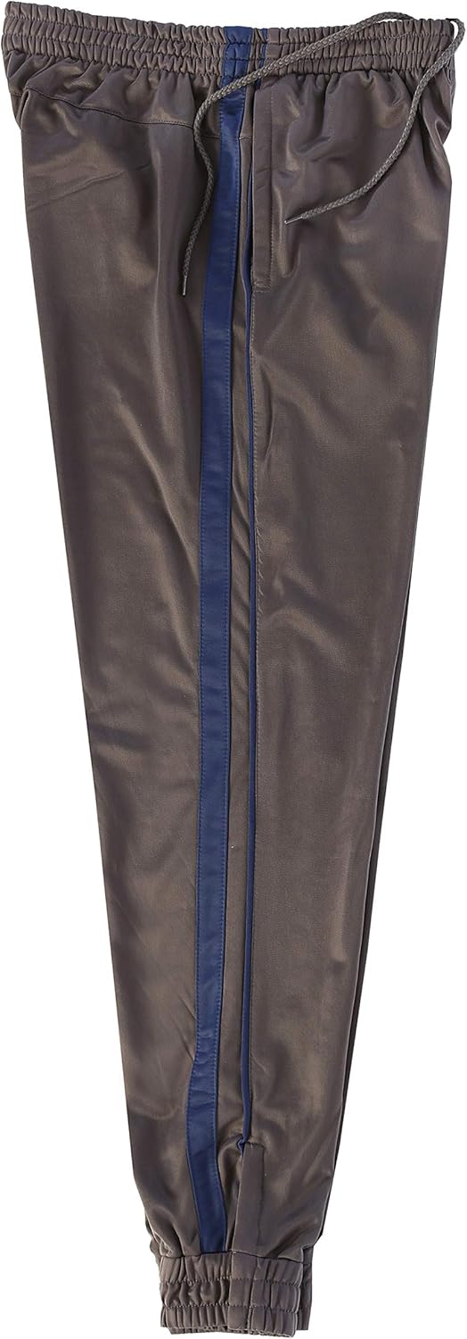 Gioberti Mens Athletic Track Pants with Ribbed Zipper Ankle Cuff: Clothing