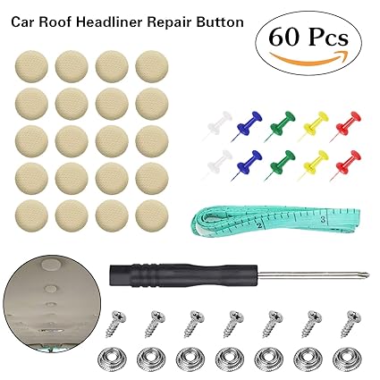 Body Car Proof Repair Rivets Headliner Repair Button 60 Pcs Auto