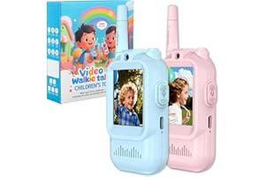 vilicert Toys for 3-12 Year Old Boys Girls, Video Walkie Talkie for Kids, 11 Channels 2 Way Radio Toy with Voice Effect, Birt