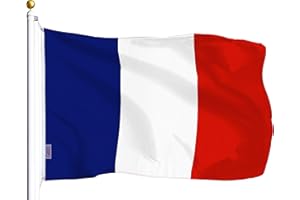 G128 France French Flag | 3x5 Ft | LiteWeave Series Printed 100D Polyester | Country Flag, Vibrant Colors, Brass Grommets