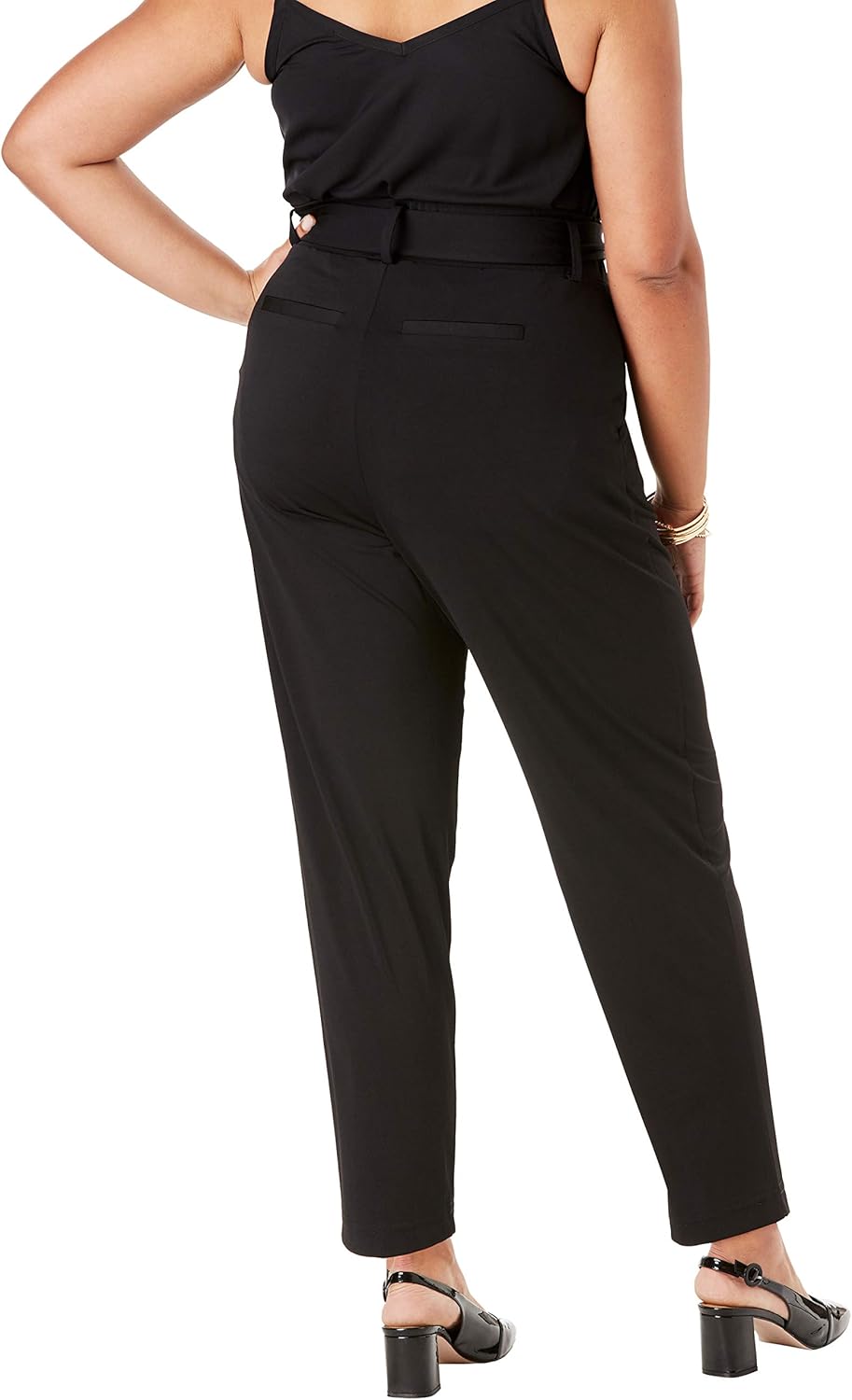 plus size pleated trousers
