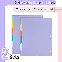 Mr. Pen- 3 Ring Binder Dividers with Tabs, 2