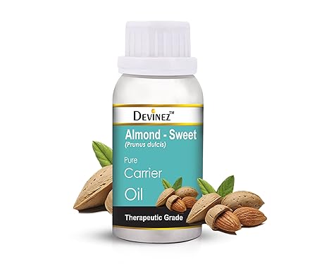 Devinez Almond Cold-Pressed Oil - Sweet, 500ml - 100% Pure, Natural & Undiluted, For Hair & Skin Care, Overall Body Enriched With Vitamin E, Fatty Acids