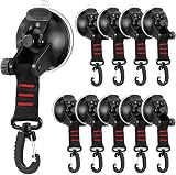 LDHHYH 10pcs Heavy Duty Suction Cups 22lb Rotating D Ring Hooks Camping view 1