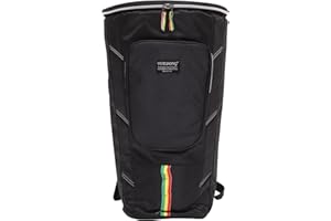 ERINGOGO Djembe Drum Bag 12 Inch, Djembe Backpack Padded Gig Bag with Shoulder Strap, Accessories Pockets, Rainbow Zipper, Thickened Djembe Drum Carrying Case