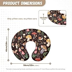 TSVAGA Mushroom Nursing Pillow Cover, Breastfeeding