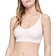 Calvin Klein Women's Invisibles Comfort Lightly Lined Seamless Wireless Triangle Bralette Bra