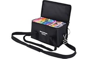 Dabo&Shobo 120 Colors Alcohol Drawing Markers, Dual Tip Art Markers, Fine & Chisel Coloring Marker, Chisel Coloring Markers For Adult Coloring