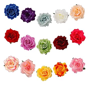 Flower Hairpin Rose Flower Hair Clip Flower Brooch For Lady Women