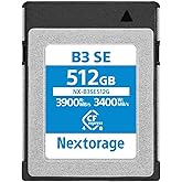 Nextorage Japanese CFexpress 4.0 Type B 512GB Memory Card Max. Read Speed 3900MB/s Max Write Speed 3400MB/s NX-B3SE512G CF Express 4.0 typeb Nextorage