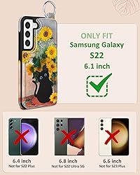 Shorogyt for Samsung S22 Wallet Case with Card