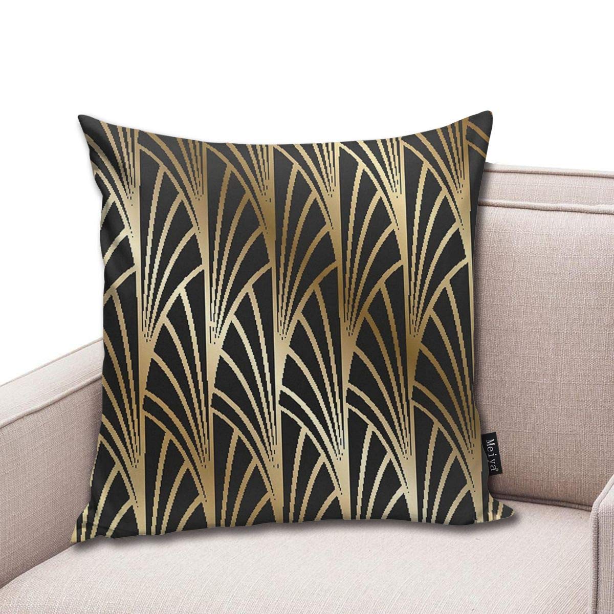 Sotyi Ltd Art Nouveau Art Deco Gold Black Pattern Home