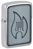 Zippo Flame Design 1941 Replica Brushed Chrome
