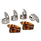 National NP1-7T Thumb & Finger Pick Pack - Stainless Steel/Mock Tortoise - Medium