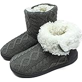 ONCAI Women's Slippers Comfort Knit Boots Winter Warm Outdoor Indoor Shoes