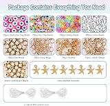 KAVAVO 20000 Clay Beads Bracelet Making Kit 120 Colors Flat Heishi Beads view 3