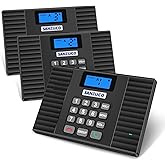 SANZUCO 60D Intercoms Wireless for Home, 18 Channel Home Intercom System Supports Two-Way Talk, 1400ft Full Duplex Intercom System for House/Office Hands-Free, Group Call, Clear Sound(3 Stations)