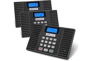 SANZUCO 60D Intercoms Wireless for Home, 18 Channel Home Intercom System Supports Two-Way Talk, 1400ft Full Duplex Intercom System for House/Office Hands-Free, Group Call, Clear Sound(3 Stations)