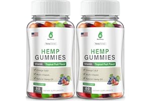 MAXHEMP Hemp Gummies 2 Packs - 100% Natural Organic Hemp Gummy Extra Strength High Potency with Pure Hemp Oil Extract Vegan Edible Bear Candy Made in US