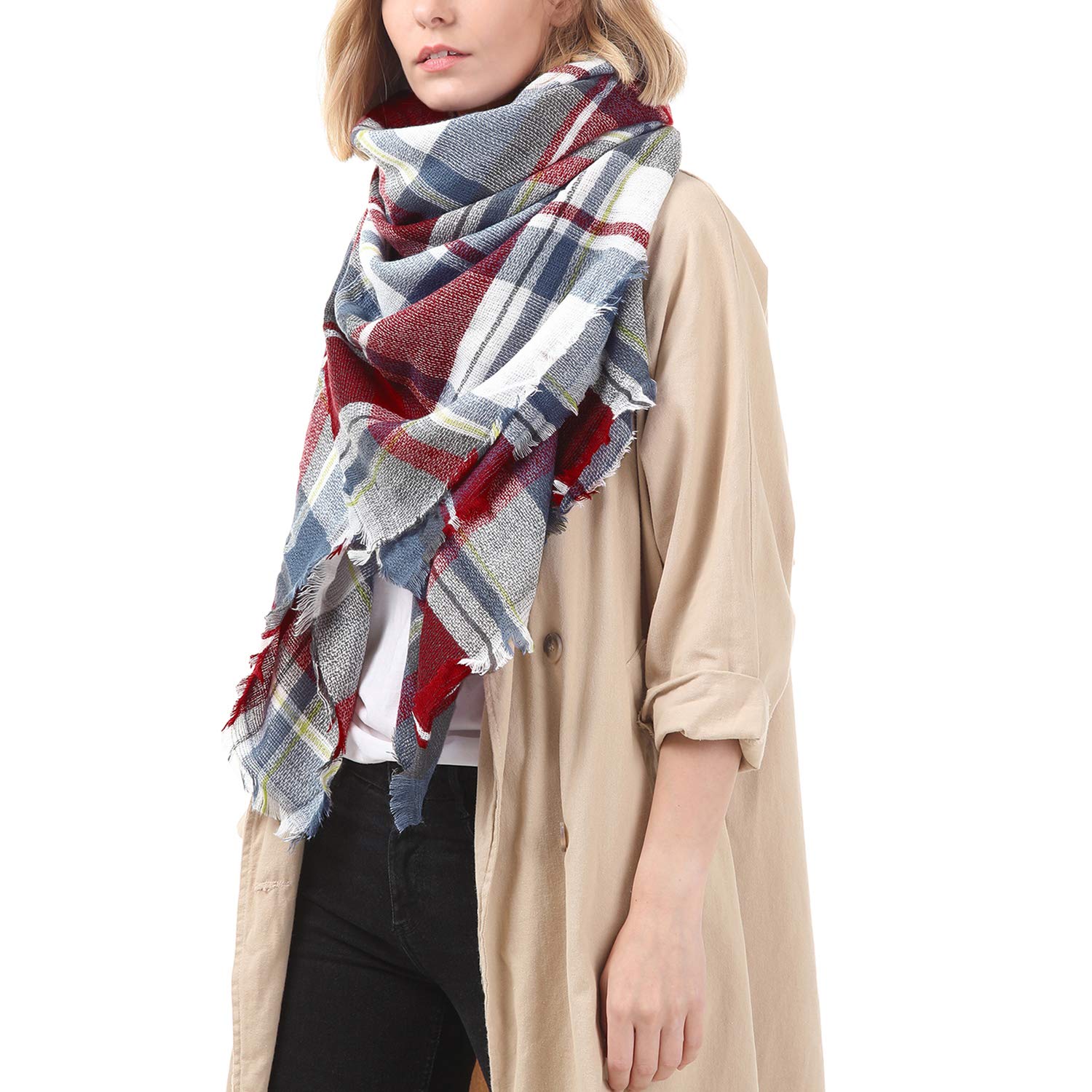 Zando Women's Winter Blanket Scarf Soft Warm Scaves Thick Shawl Wrap Chunky Large Scarf Fashion Scarves Cozy Fall Shawl Zando Women's Winter Blanket Scarf Soft Warm Scaves Thick Shawl Wrap Chunky Large Scarf Fashion Scarves Cozy Fall Shawl