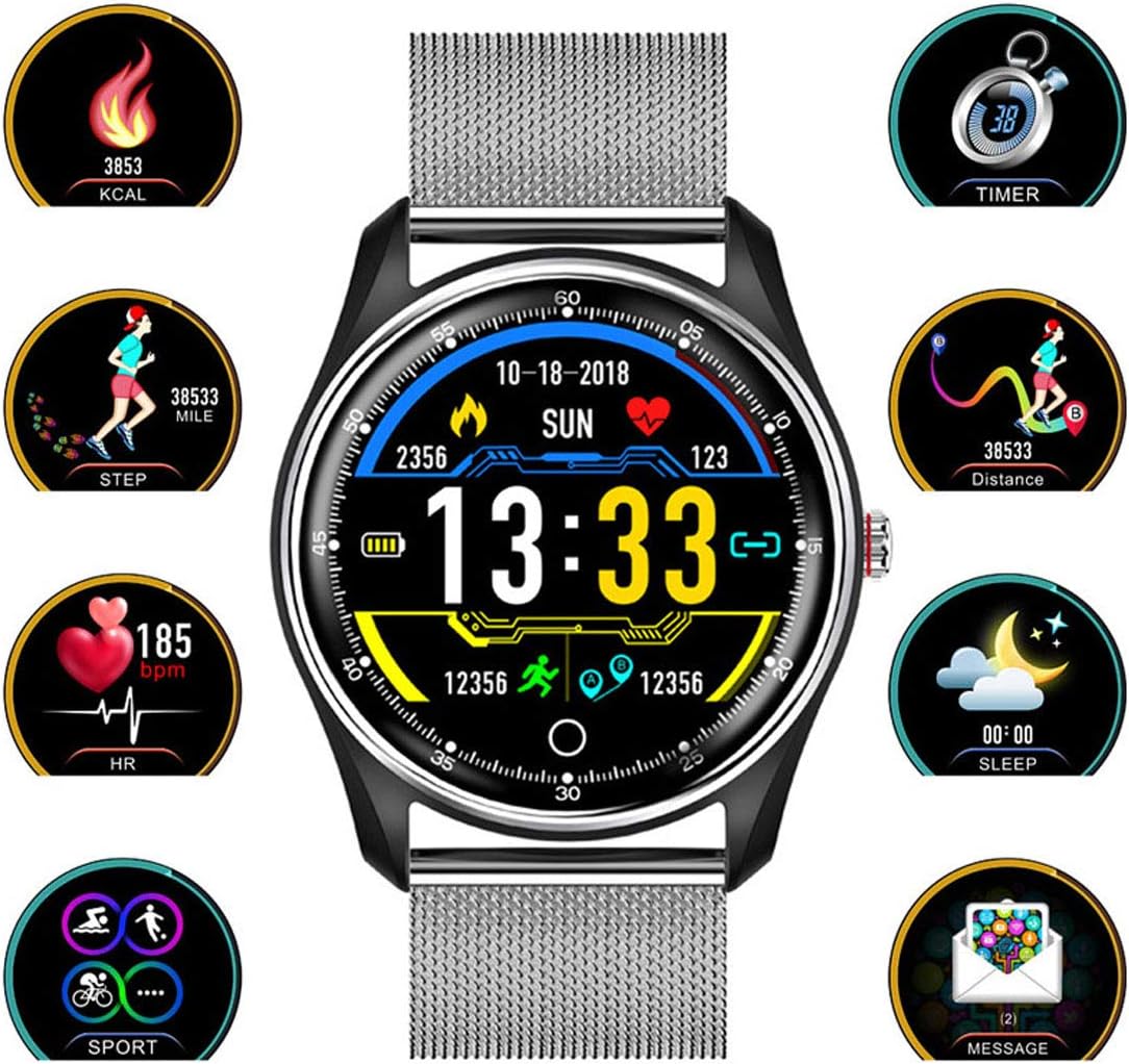 FitnessTrackerUhr, EKGSmartWatchTouchscreenHerzfrequenz