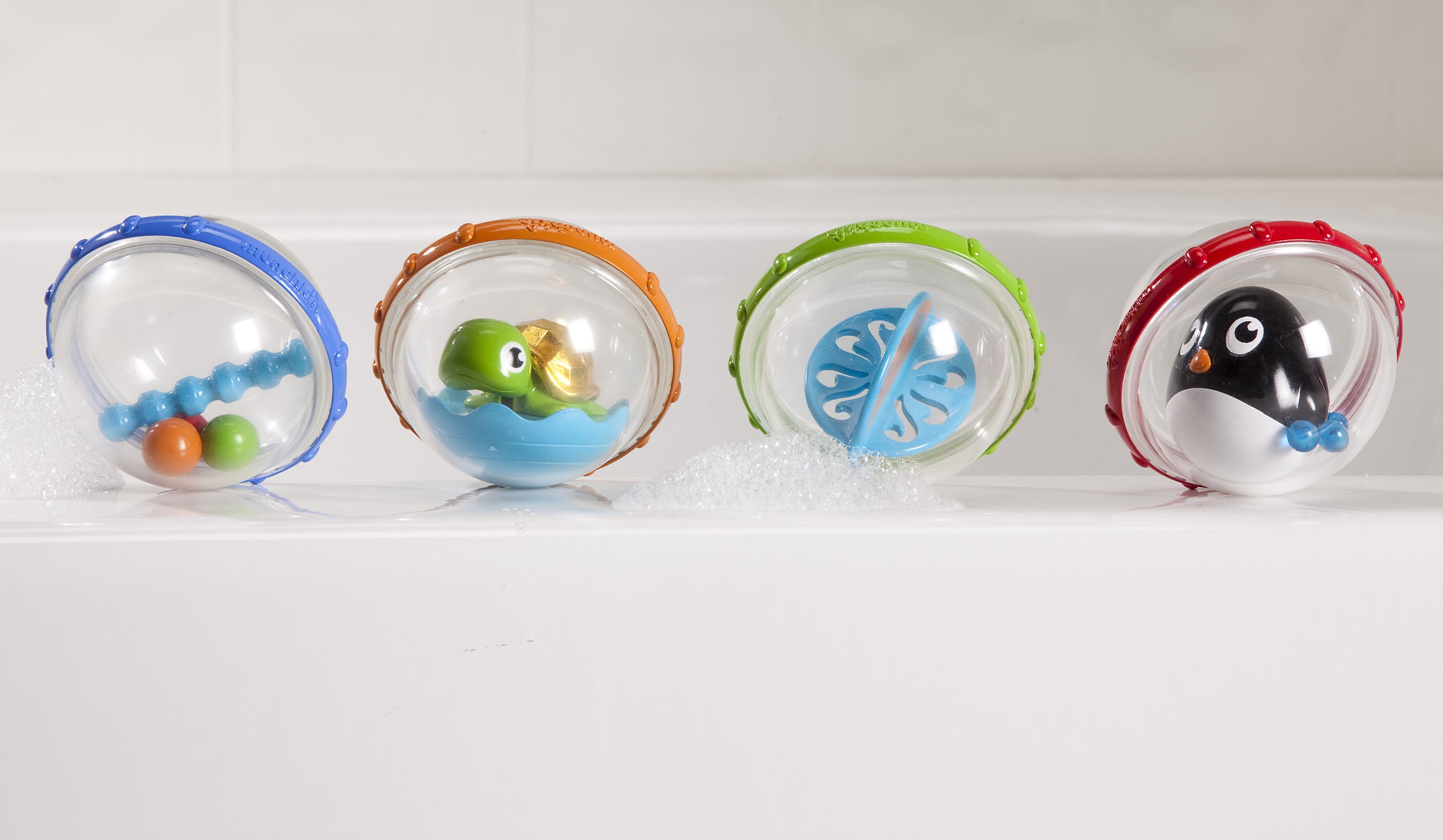 Galleon Munchkin Float And Play Bubbles Bath Toy, 4 Count