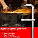 Shall 4-Pack 12" Bar Clamps Set Drop Forged Steel F Clamps 450Lbs Woodworking view 4