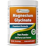 Best Naturals Magnesium Glycinate Powder - 1 Pound (1 LB (Pack of 1))