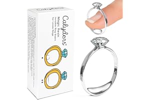 Calyders 3rd Generation Ring Sizer – Magic Resin Invisible Ring Adjuster for Loose Rings, Upgraded Easy Tube Application & Waterproof