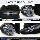 Sportneer Bike Lock 5-Digit Resettable Chain Lock High Security 6mm Mn Steel view 4