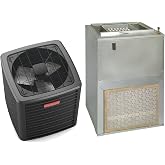Goodman 2 Ton 14.5 SEER2 Air Conditioning System (Front Return - 5Kw Heat) - Free Thermostat Included - GSXN402410-AWUF310516-TX2N4A