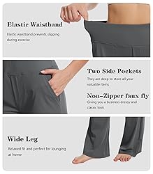 Talovee Yoga Pants Women Wide Leg Pants High Waist