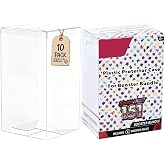 XLLHYLBD Booster Bundle Case, Foldable Clear Plastic Booster Bundle Protector Display Box, Compatible with Booster Bundle/Build &amp; Battle Collectors Cards Protector for Trading Card Storage (10PCS)