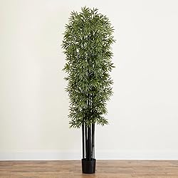 Nearly Natural 7ft. Bamboo Artificial Tree with