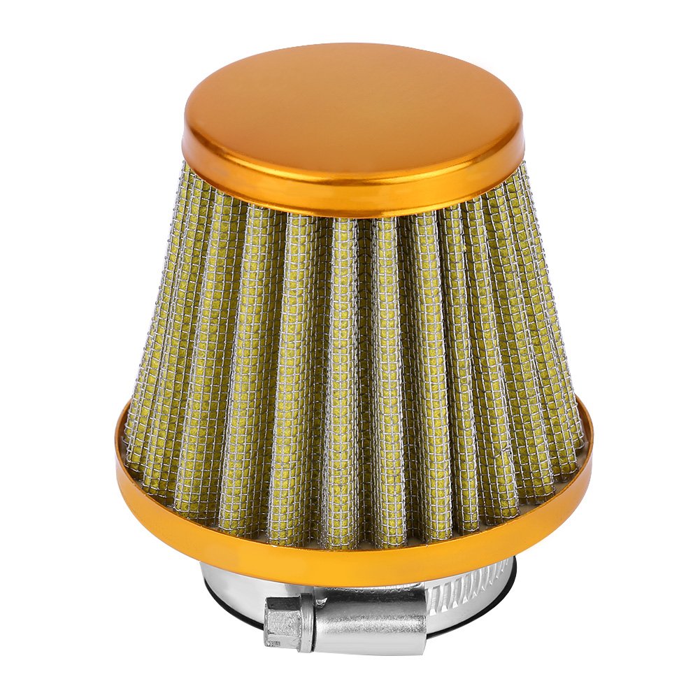 38mm Air Filter Intake Induction Kit for Most Dirt Pit Bike Mini Motocross Motorcycle Engine(Yellow)