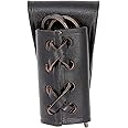 Armory Replicas™ - Genuine Leather Dagger Holster – Medieval Inspired Adjustable Small Weapon Sword Frog