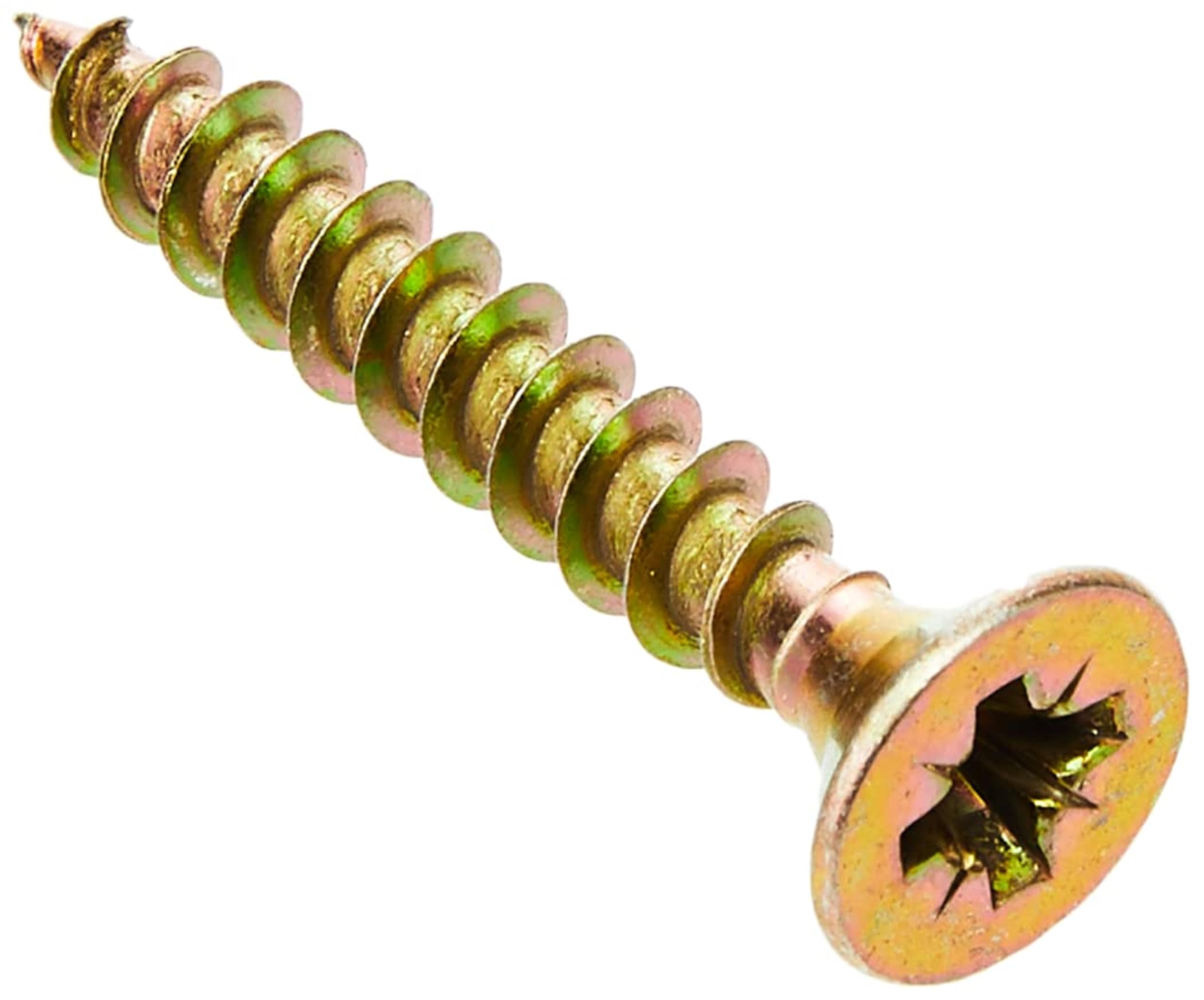 ForgeFix Multi-Purpose Single Thread Screws | 6.0 x 40mm | Zinc Yellow Passivated | Box 200