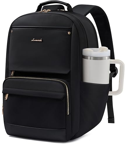 Amazon.com: LOVEVOOK Laptop Backpack for Women Men with Large Cup Holder,15.6 Inch Work Travel Backpack Computer Laptop Bag,Waterproof Teacher Nurse College Business Office Carry on Backpack Purse,Back Pack Gifts : Electronics