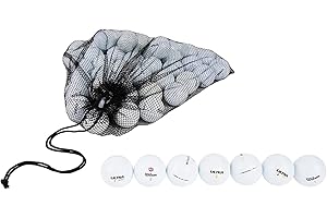 CLEAN GREEN GOLF BALLS Clean Green 48 Pack Used Wilson Golf Balls – Recycled Mix for Practice & Casual Play – Great for Beginners & Budget Golfers – Includes Mesh Carry Bag and Models Like Triad, Staff, Duo Soft