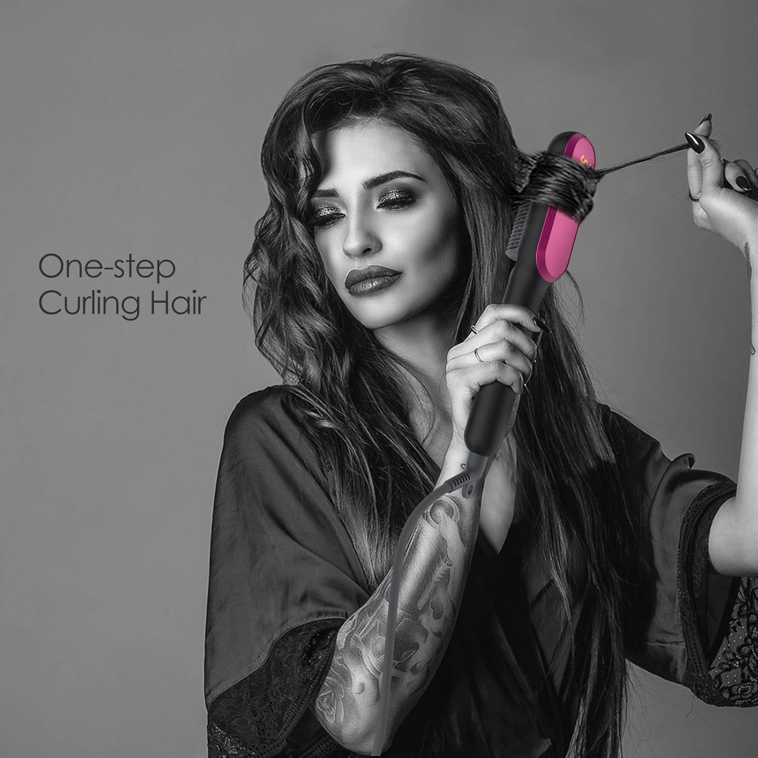 SIPU Hair Straightener Brush - Hair Straightener Comb and Hot Curling Iron for Women, Professional Straightener Brush with 7 Temp Settings & PTC Ceramic Heating & Global Volt, Best for Salon at Home: Health & Personal Care