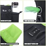 Pecute Large Dog Treat Pouch Bag with Water Bottle Holder Black view 3