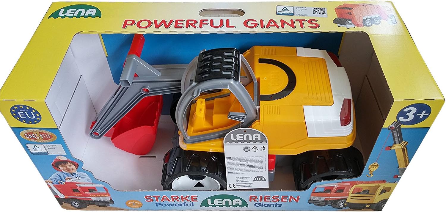 Lena Starke Riesen Powerful Giants Plastics Backhoe, Made In Germany,