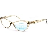 MODFANS Progressive Multifocus Reading Glasses,Blue Light Blocking Readers Eyeglasses