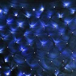 198 LED Blue Net Lights Outdoor Mesh Lights 9.8ft x