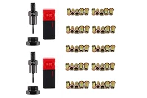WADAYU 2PCS Replacement Mandrel for Riveter and 50PCS Rivet Nuts, Hand Rivet Tool Accessories (#8-32)