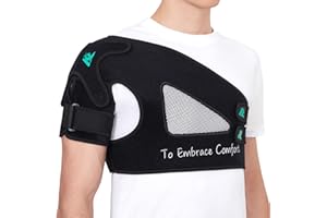 KD Shoulder Support Brace: Shoulder Braces for Men/Women with X-Strap Support System - Shoulder Stability Brace for AC Joint Pain Relief, Dislocation, Tendonitis, Arthritis