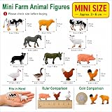 Maxmoc 12pcs Farm Animals Mini Animal Toys for 3 4 5 6 7 Years Old view 2